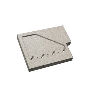 Charnwood Skye 7 Premium Replacement Back Right Vermiculite Firebrick