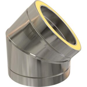 TWPro Silver - 45 degree Bend - 125mm