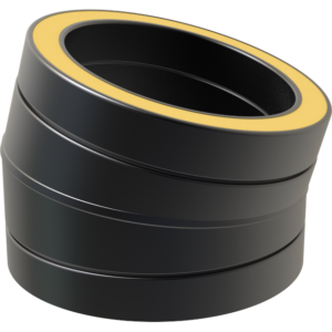 TWPro Matt Black - 15 degree Bend - 125mm