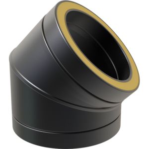TWPro Matt Black - 45 degree Bend - 150mm