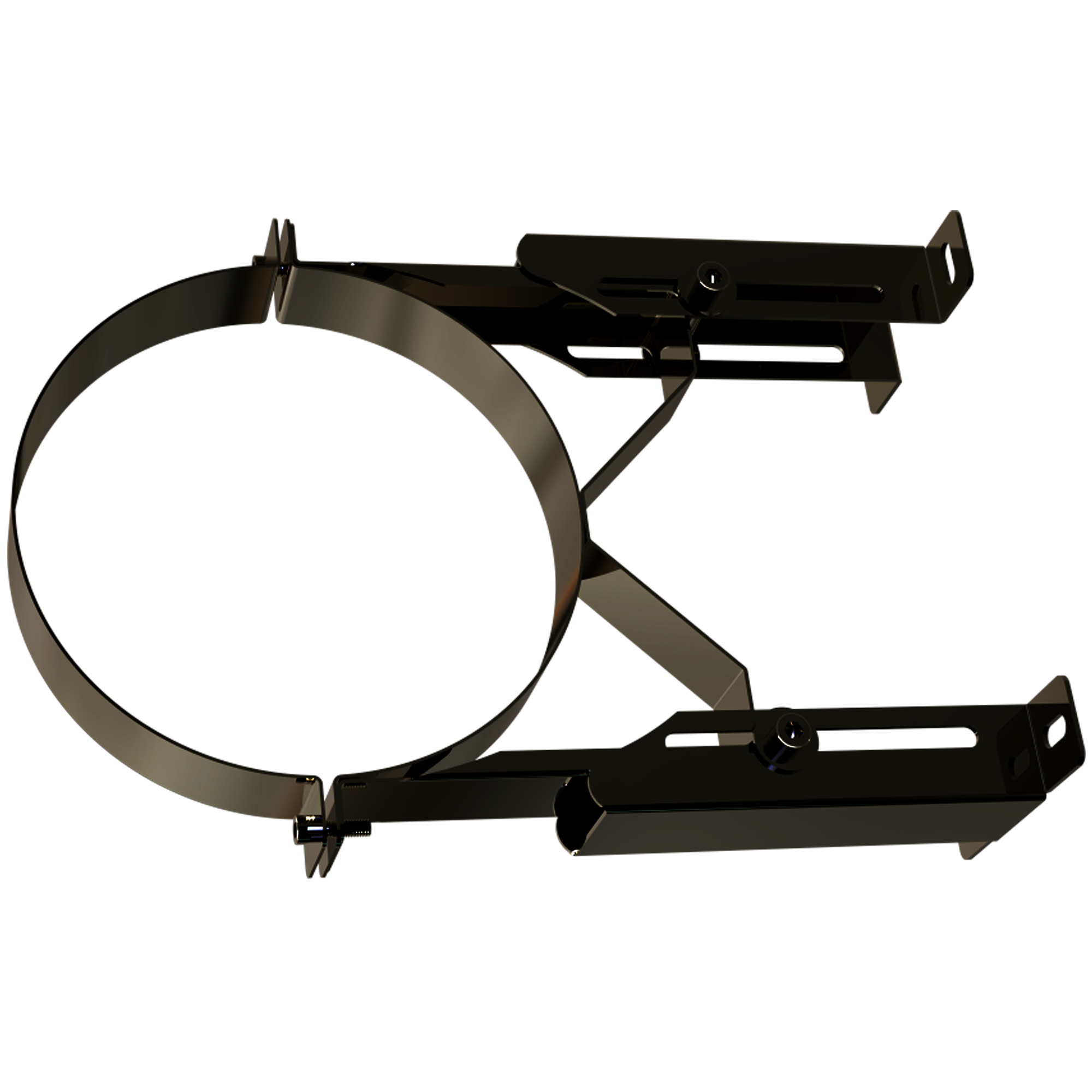 TWPro Matt Black - Premium Long Wall Bracket 100mm to 210mm - 150mm