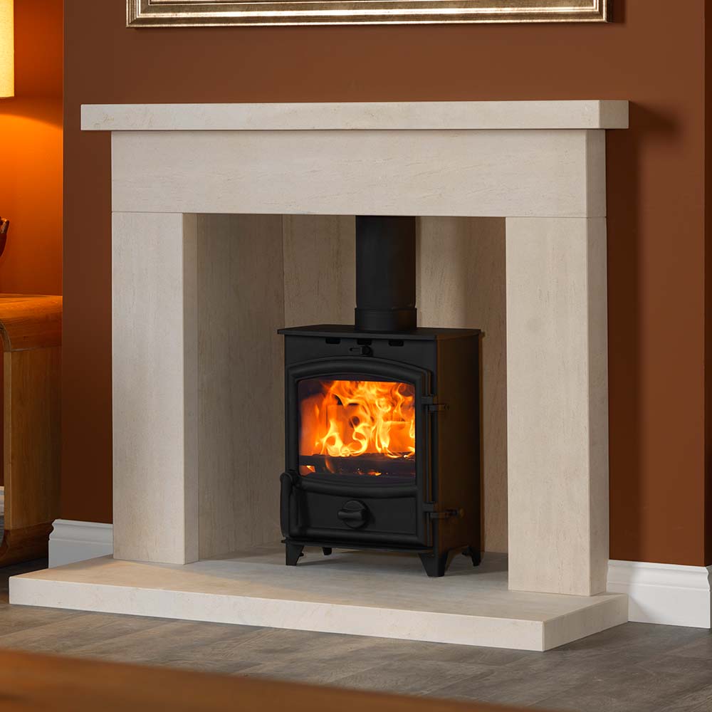 Fireline 4kW Multifuel Curved Door Free Standing