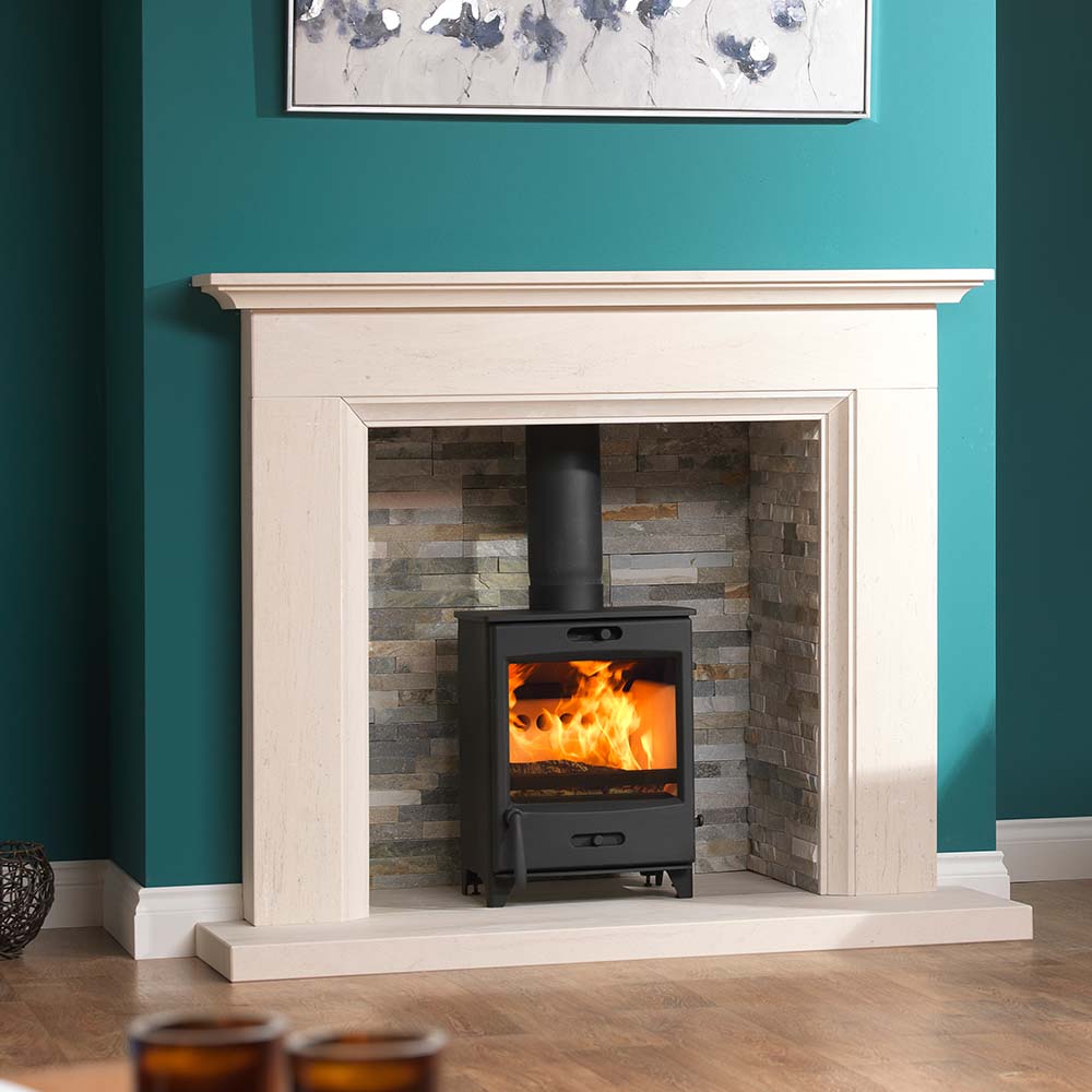 Fireline 5kW Multifuel Modern Door Free Standing