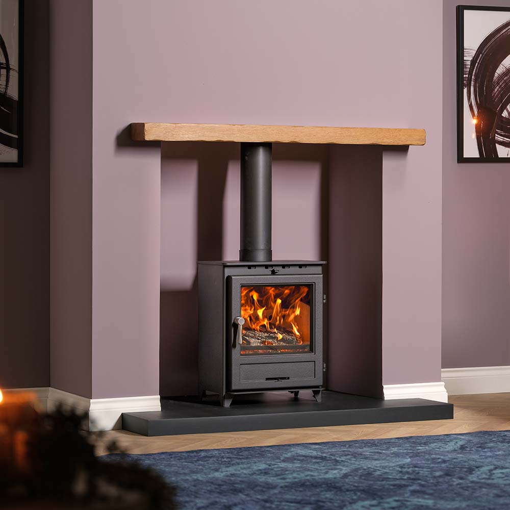 Fireline 5kW Wide Multifuel Chunky Square Door Free Standing