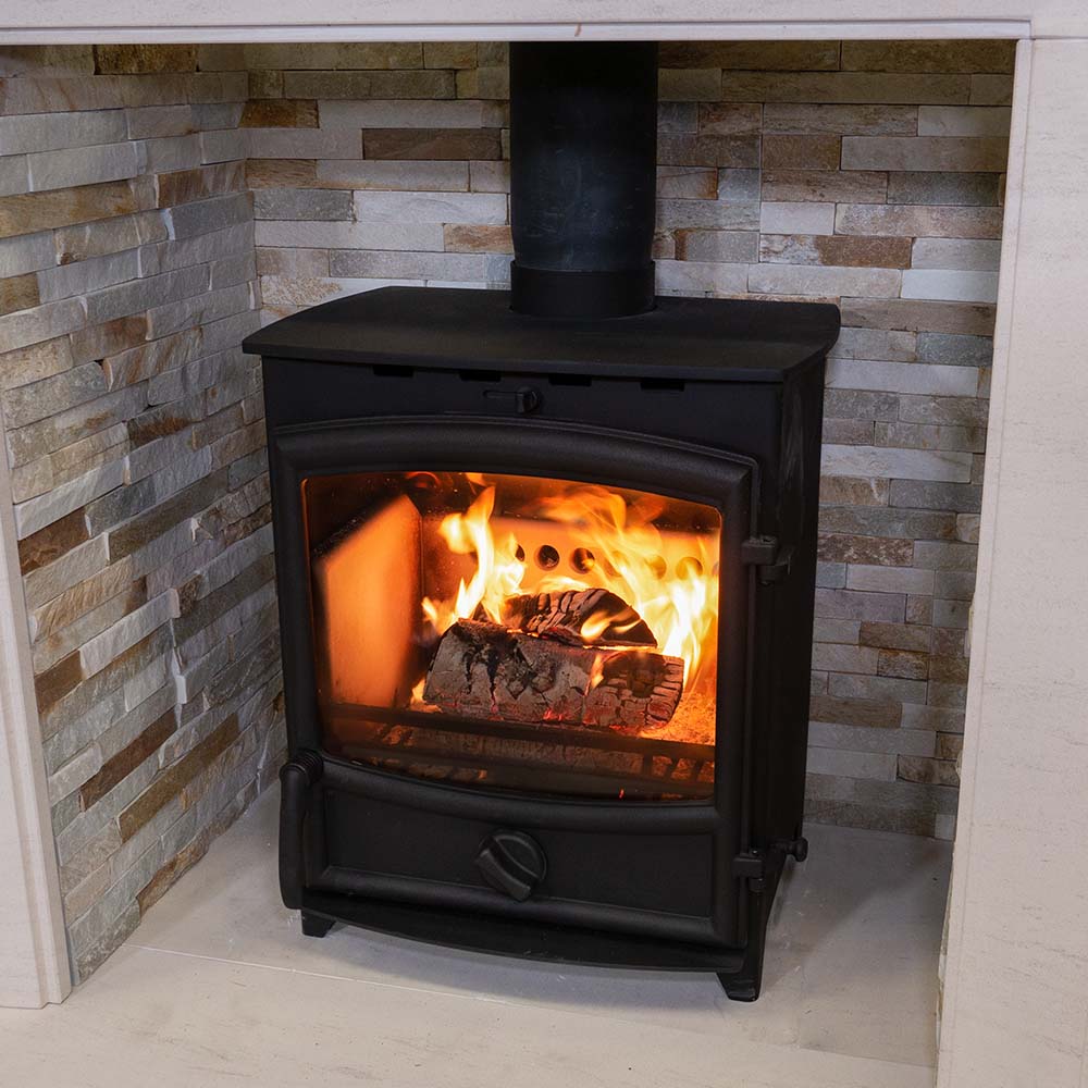 Fireline 8kW Multifuel Curved Door Free Standing