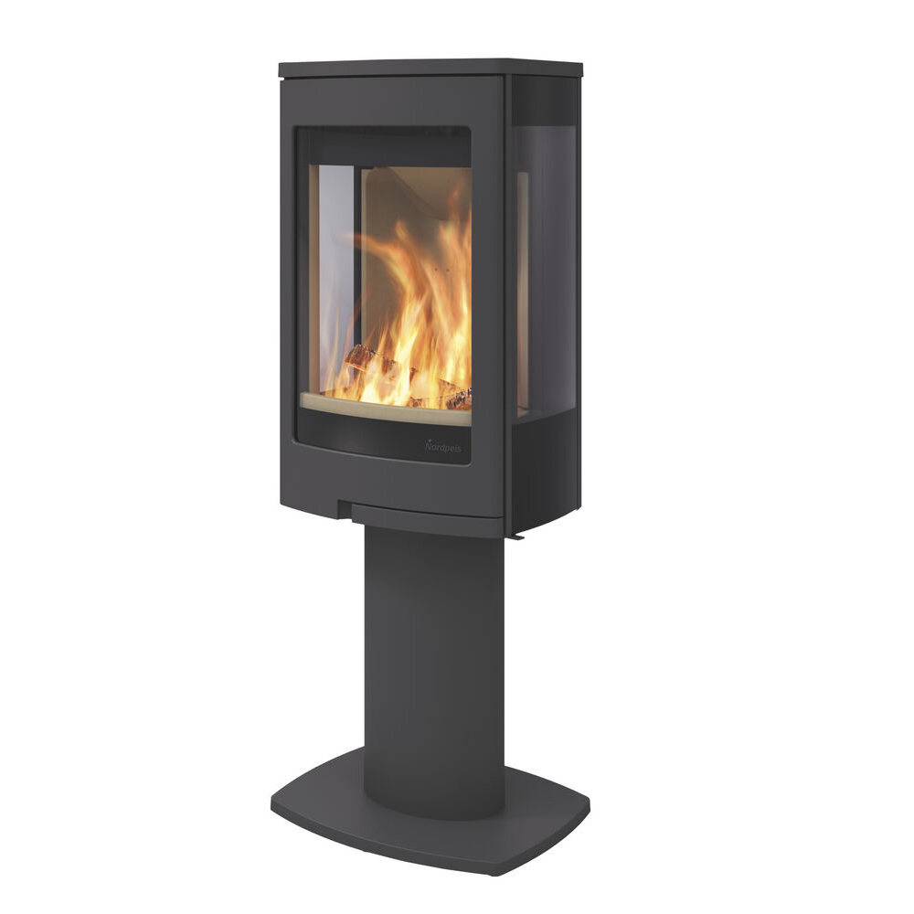 Nordpeis Duo 1, Glass sided Stove on Pedestal