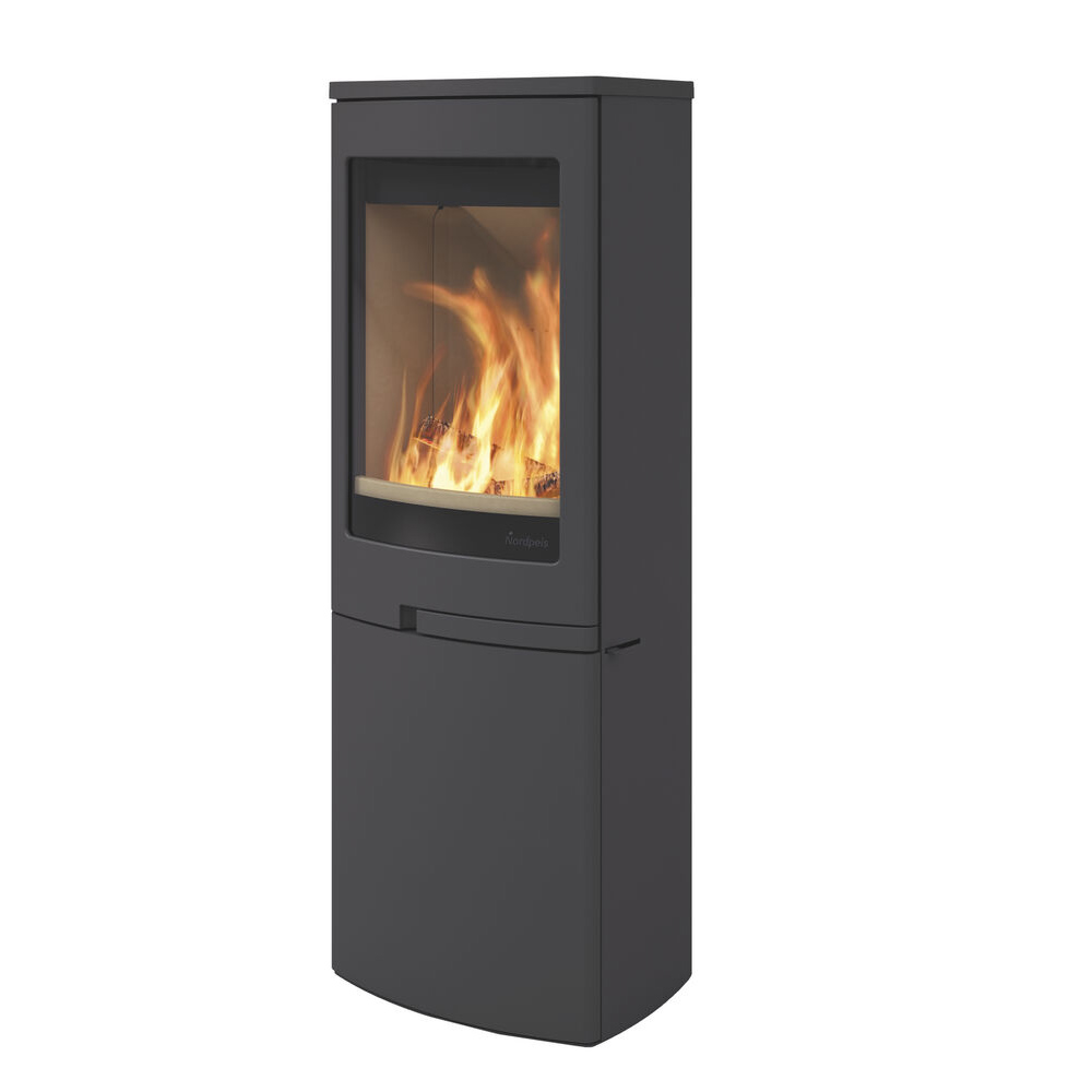 Nordpeis Duo 5, Steel sided Stove on Closed Base