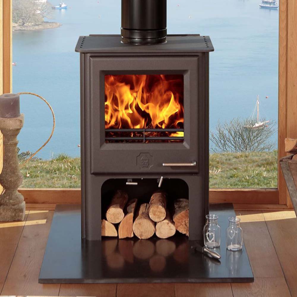 Woodwarm Phoenix Firebug 8kW ECO Profiled Flat Top Tall
